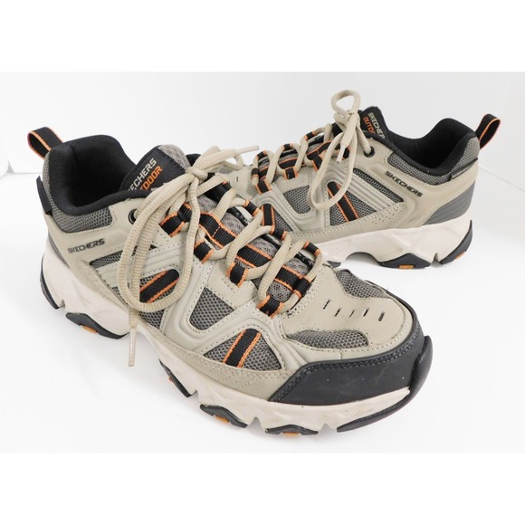 Skechers SN51885 Beige Crossbar  Oxford Hiking Shoes  Men's US  Size 8 - Picture 1 of 7